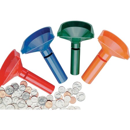 Mmf Four Coin Tube Set, Red/Orange/Blue/Green MMF224000400